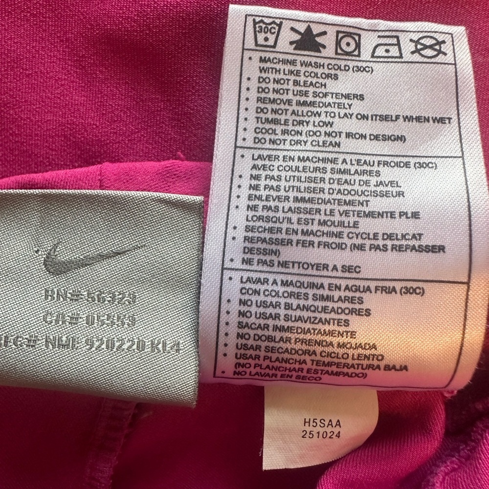 Nike Dri-Fit Women’s Athletic Pants Size 6 – Hot Pink Magenta, Zip Ankle,Pocket - Picture 12 of 15